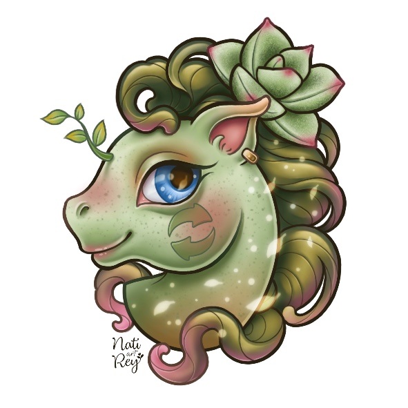 Poni verde.